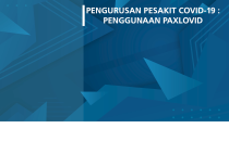 Pengurusan Pesakit COVID-19 : Kawalan Kendiri Membendung COVID-19